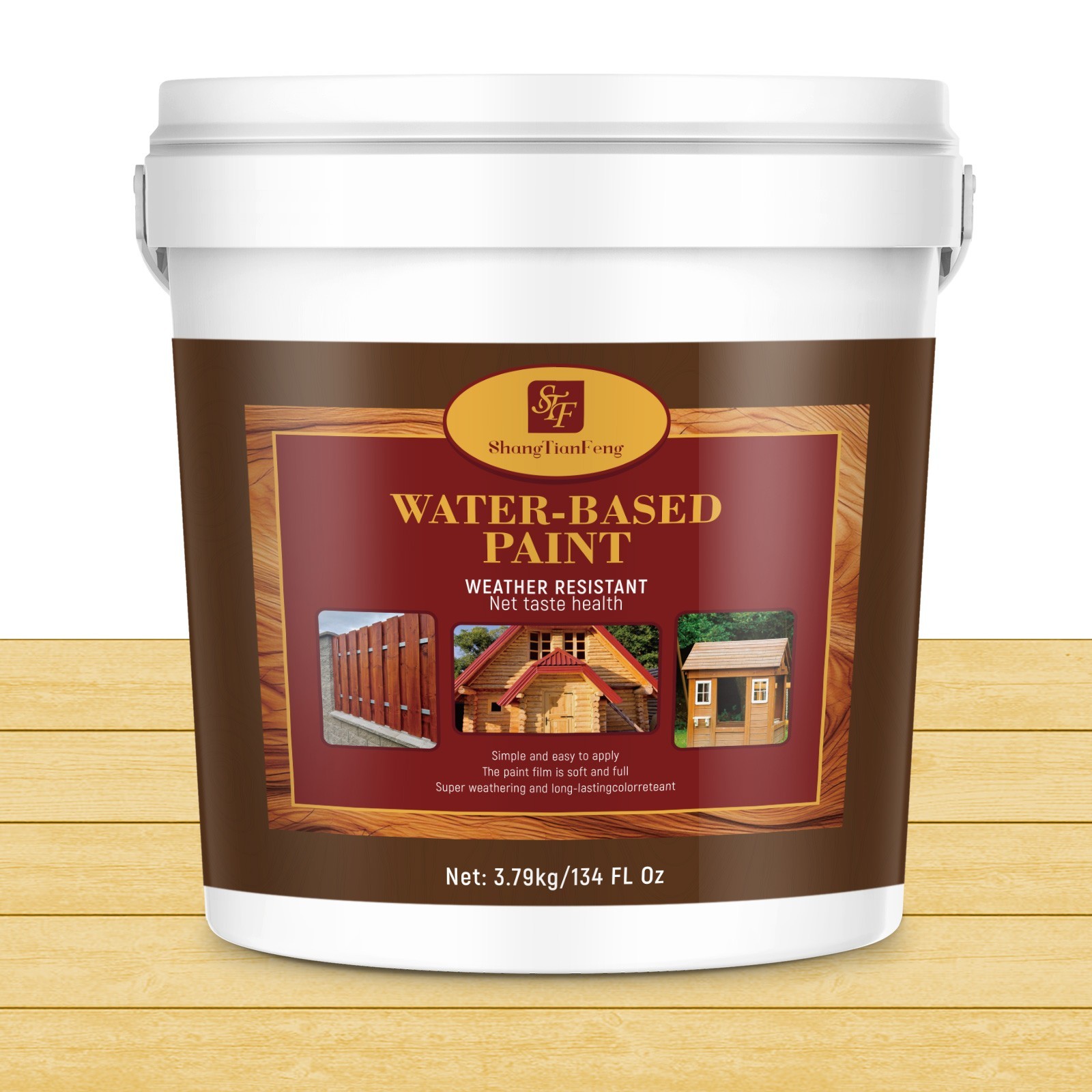 5 Gal Wood Stain & Sealer, Exterior Stain and Sealer For Wood Polishing &protect
