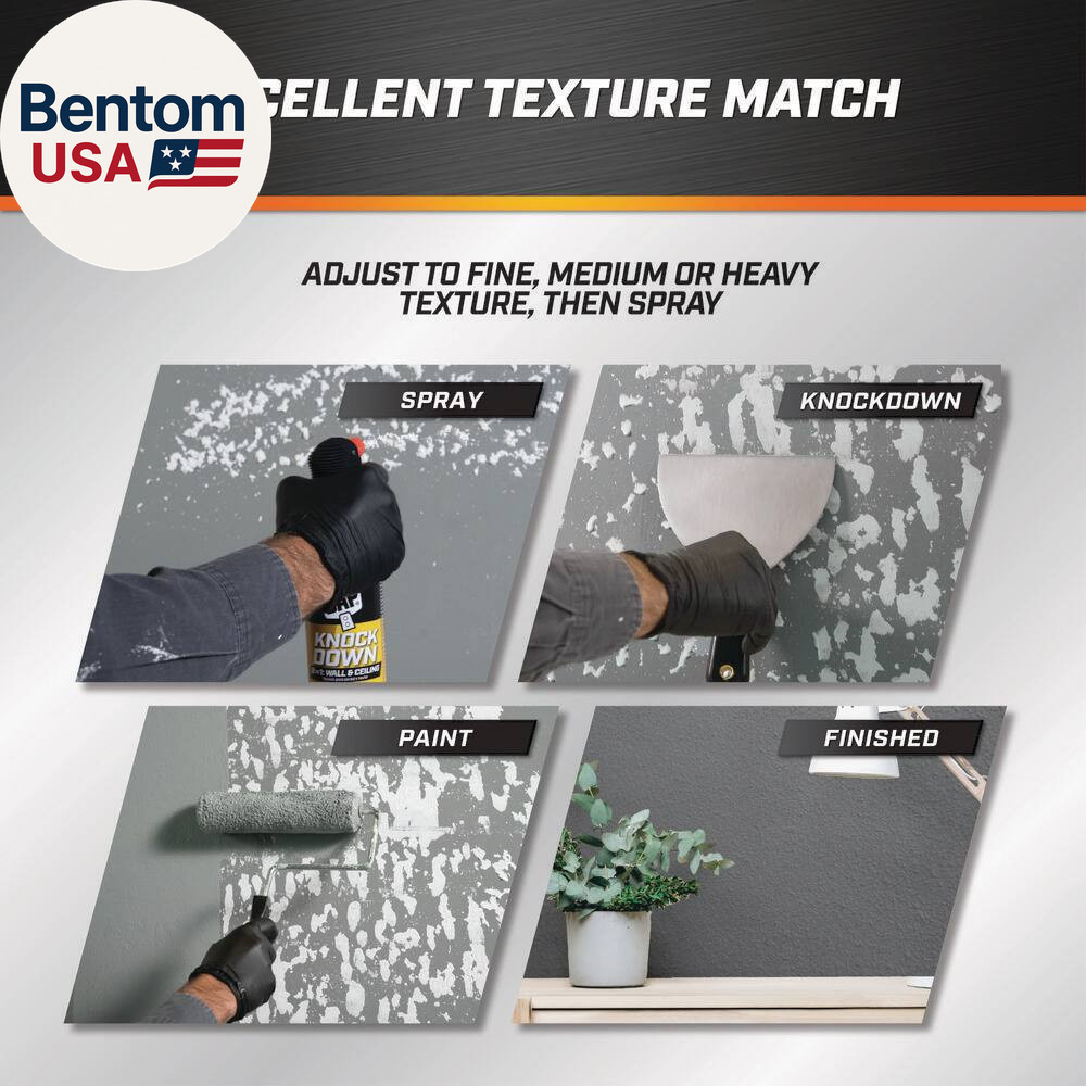 Spray Texture 25 Oz. Knockdown Water Based 2 In.1 Wall and Ceiling White Texture