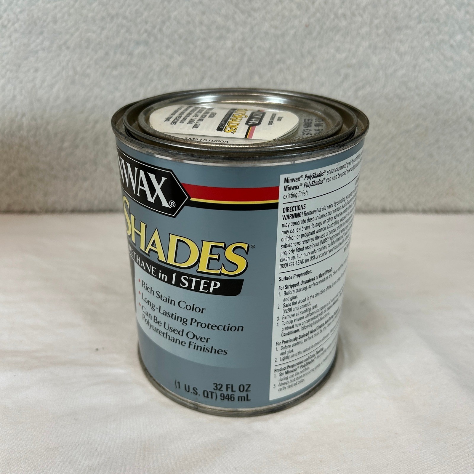 Minwax PolyShades Espresso Gloss Stain & Polyurethane 1 Step 32oz 2 Cans 1 Quart