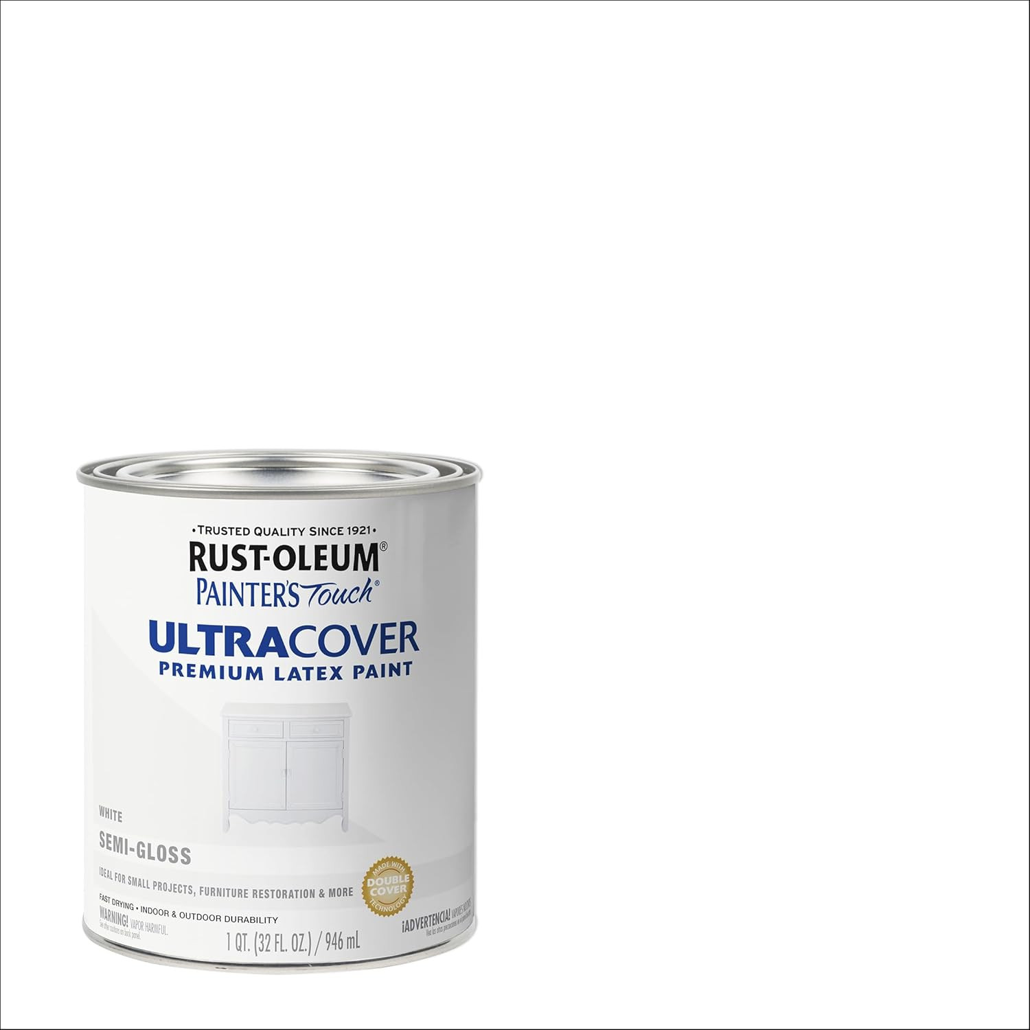 1993502 Painter’S Touch Ultra Cover Multi-Purpose Brush-On Paint, 1 Quart, Semi-