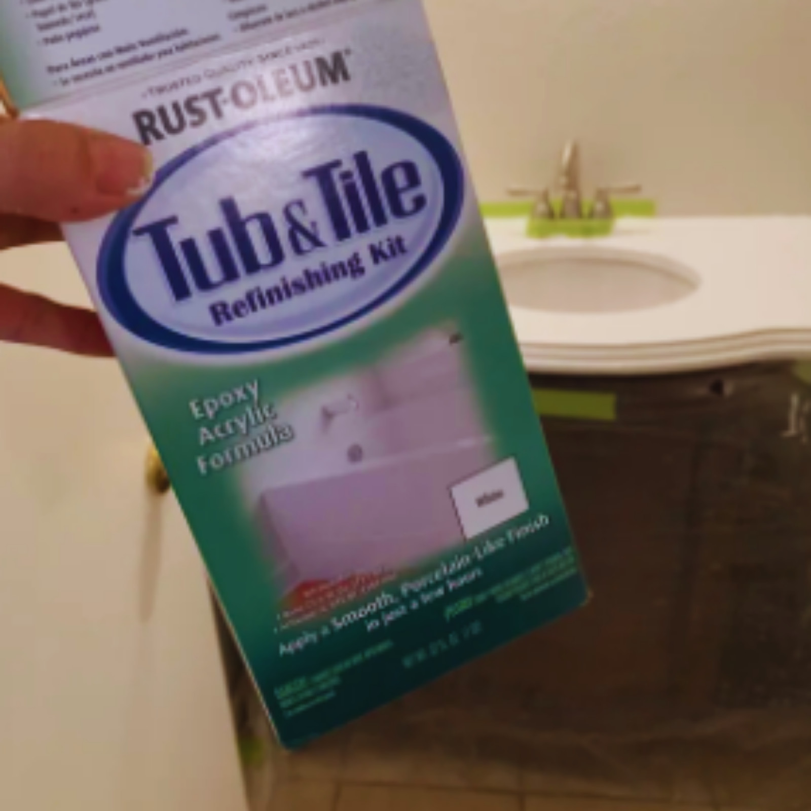 Bathtub Refinishing Kit White Tub And Tile Paint 1 qt Epoxy Acrylic Repair