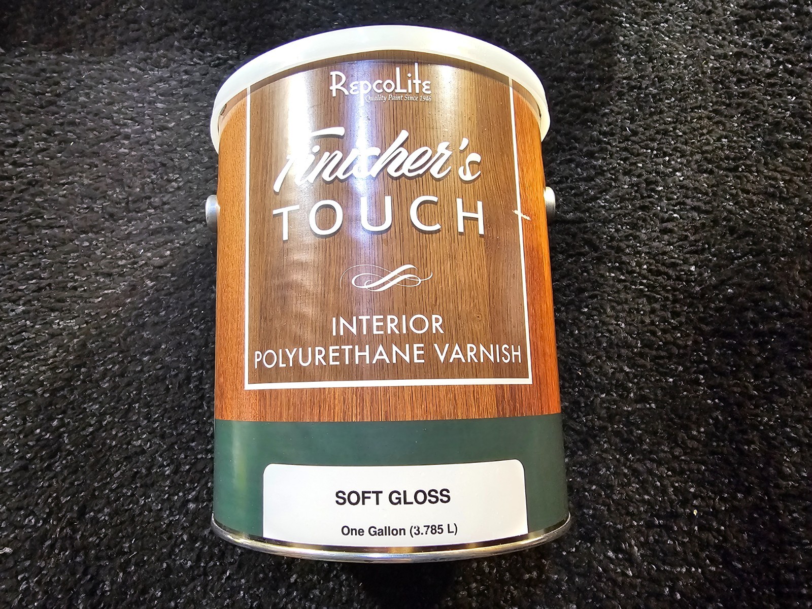 (QTY4)Repcolite Finisher’s Touch Interior Polyurethane Varnish Soft Gloss 3.785L