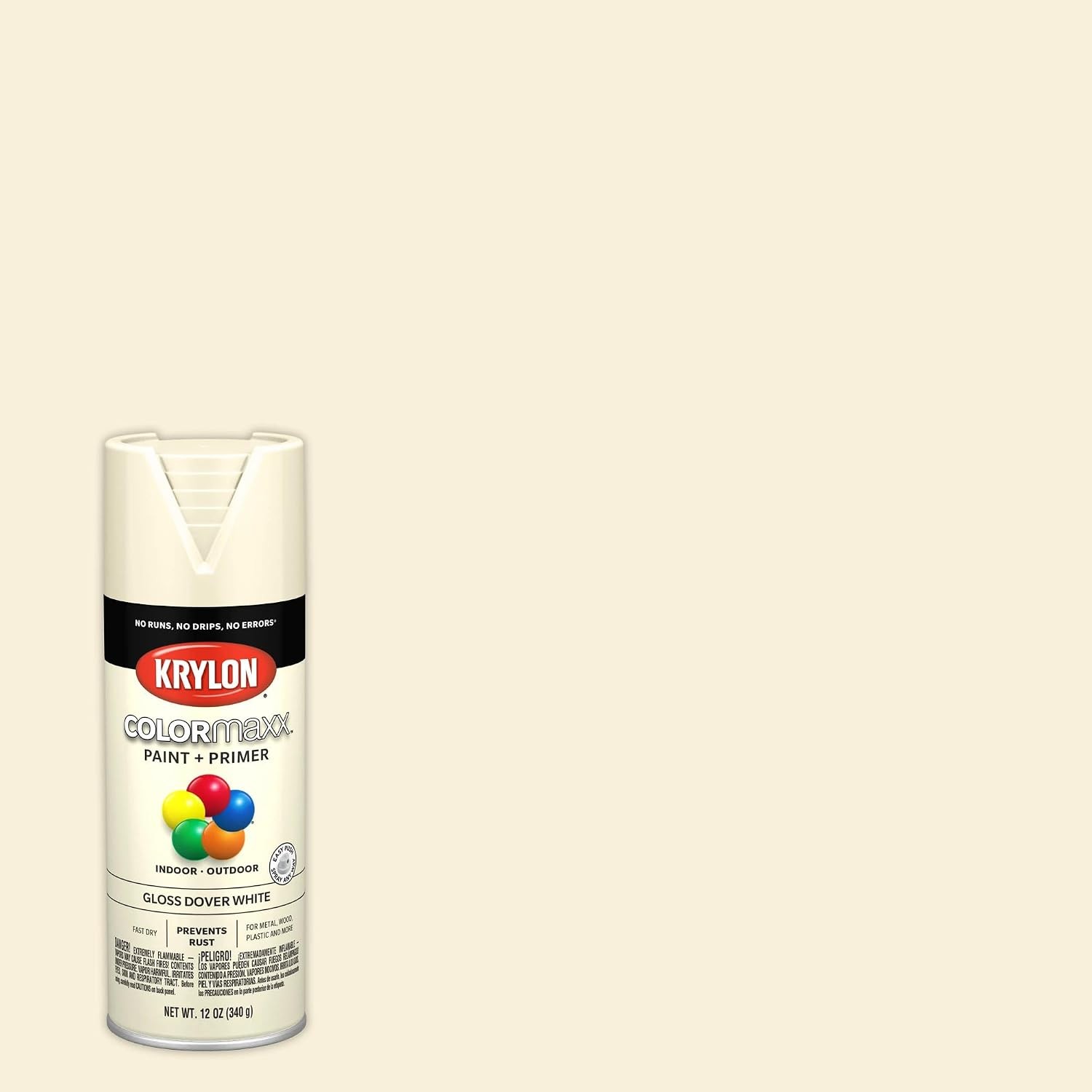 Dover White Spray Paint with Primer Krylon 12oz