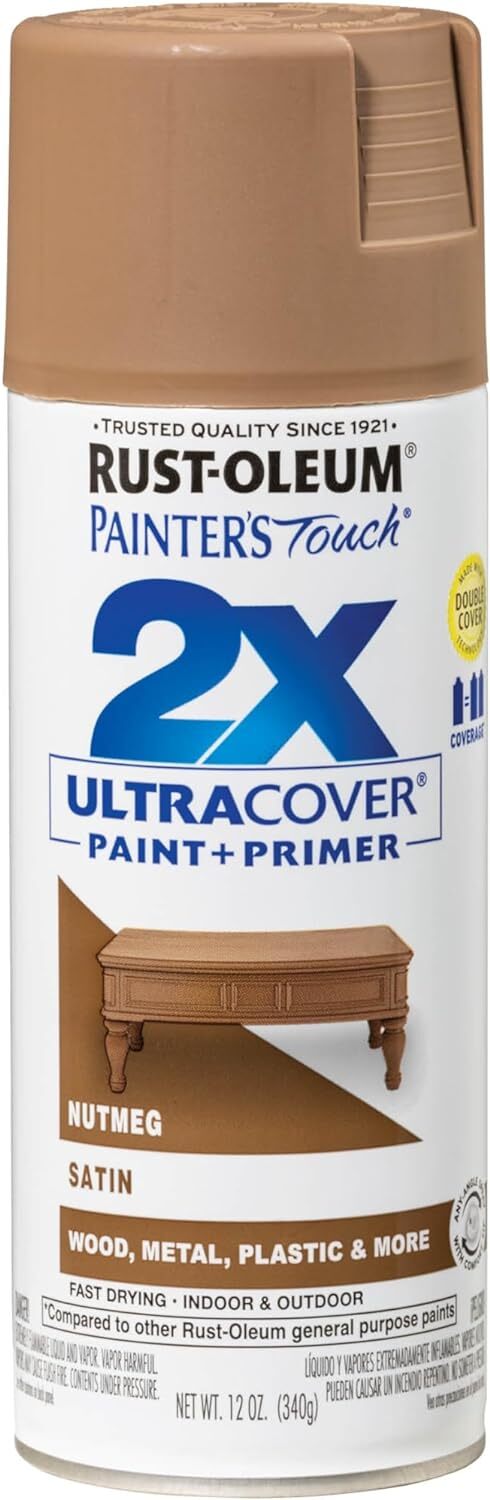 Rust-Oleum 249070 Painter’s Touch 2X Ultra Cover, 12 Ounce (Pack of 1), Satin