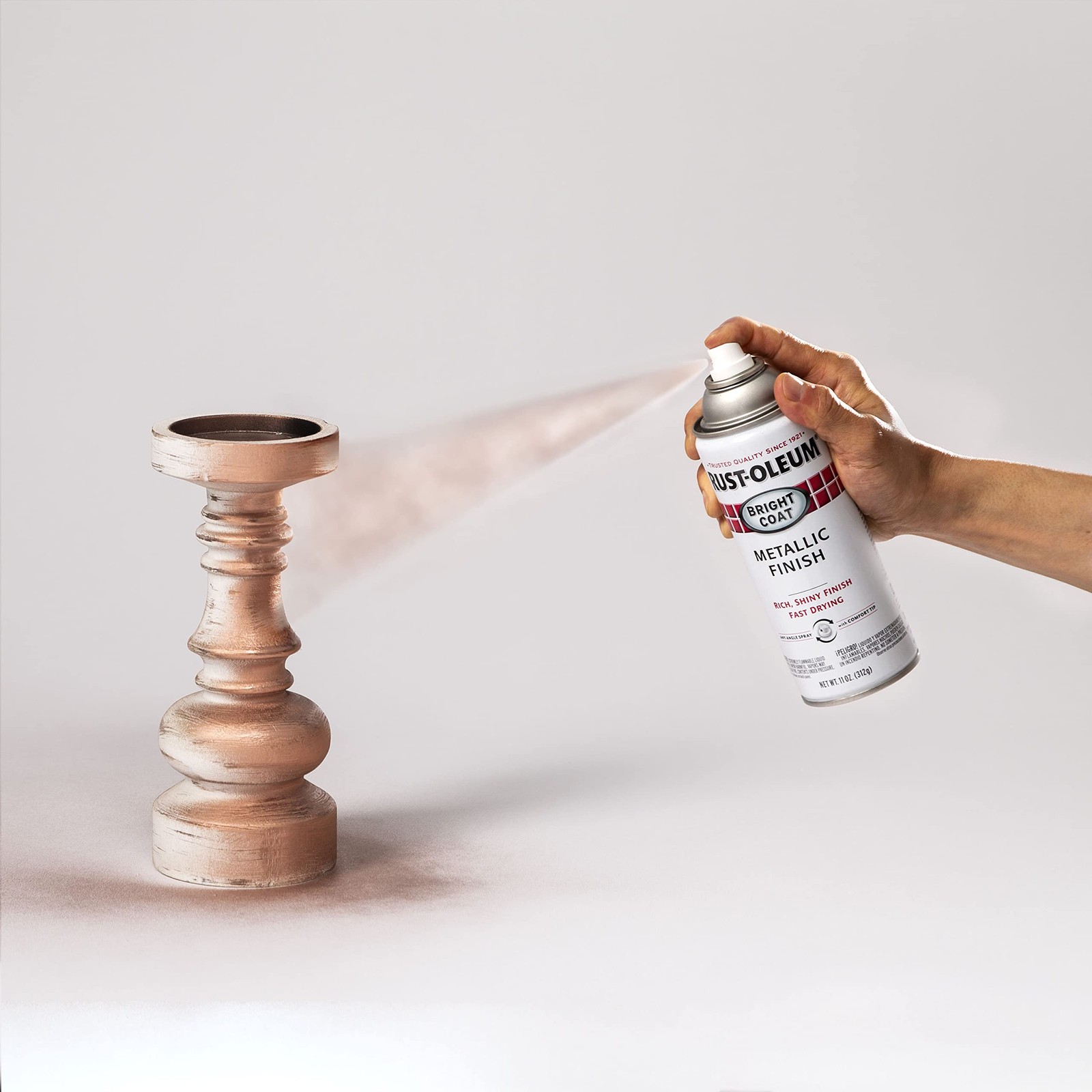 Rust-Oleum Stops Rust Bright Coat Metallic Spray Paint, Gold Spray Paint