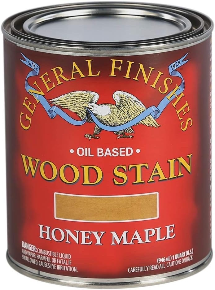 General Finishes Oil Based Wood Stain – Honey Maple – 1/2 Pint