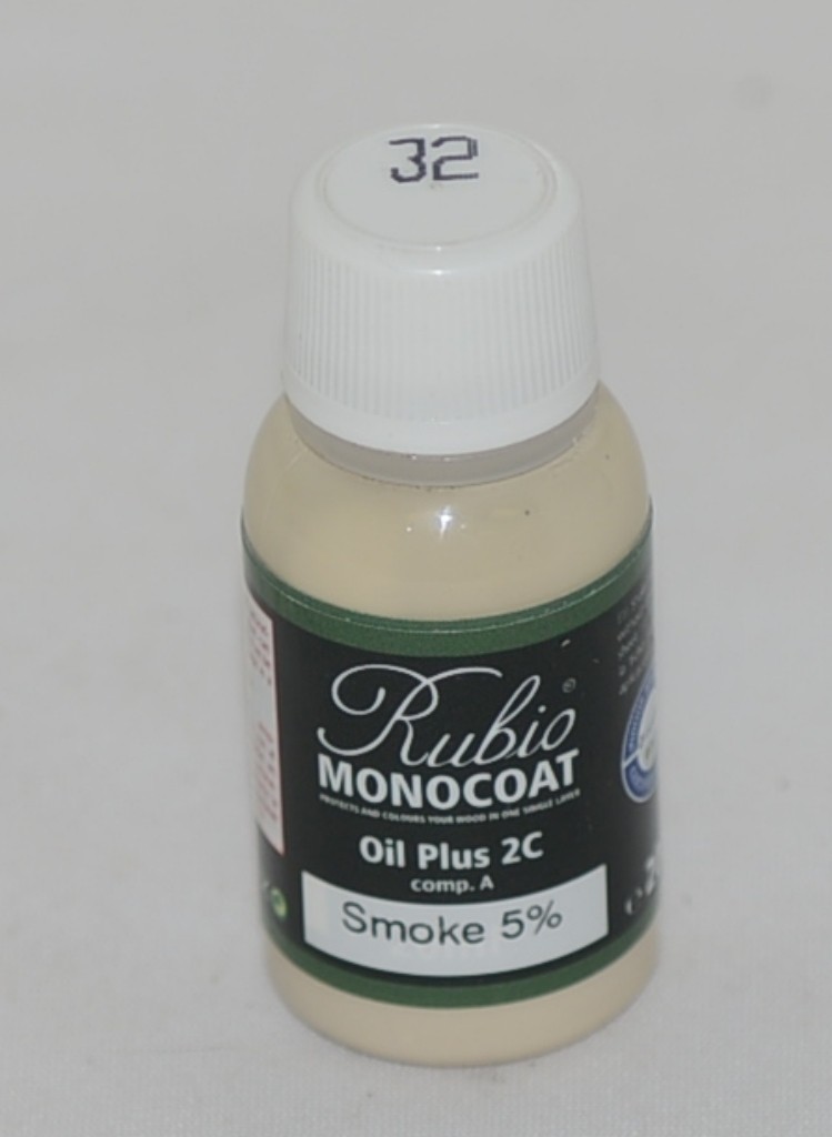 Rubio Monocoat Oil Plus 2C Comp A Smoke 5% 32 20 Milliliters Unopened