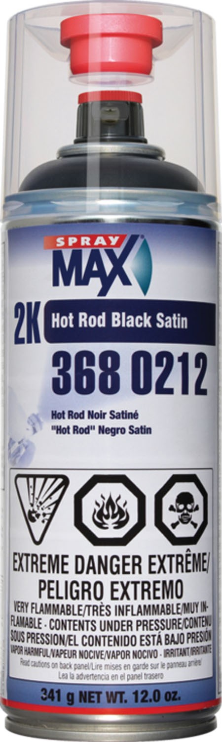 2k Hot Rod Satin Black 3680212 SPRAYMAX 799100004446 Spray Paint