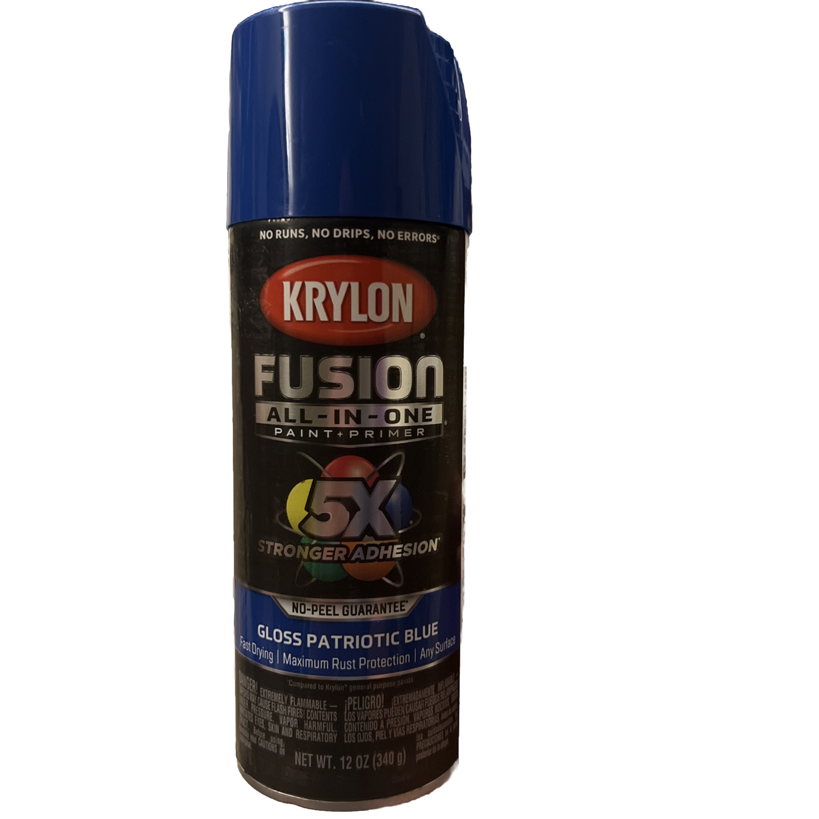 New Can Krylon K02716007 All-In-One Paint + Primer, Gloss Patriotic Blue