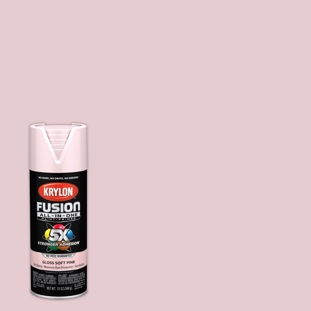 All-Surfaces Rust Protection Gloss Pink Blush Spray Paint In/Outdoor 12 Oz.