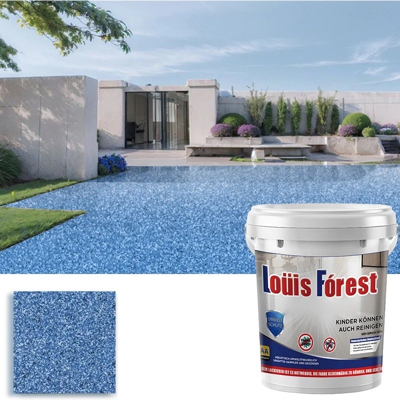 High-Gloss Marble Effect Epoxy Floor Coating, Epoxy Floor Paint (55ML)