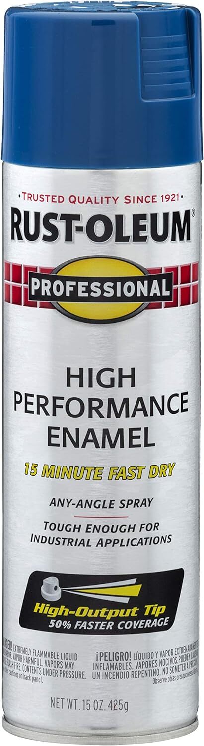 Rust-Oleum 7527838 Enamel Spray Paint, 15 Oz, Royal Blue, 15 Fl Oz