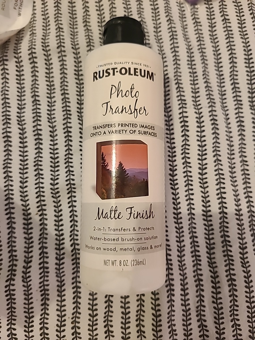 Rust-Oleum Photo Transfer & Protect Matte Finish Brush On Solution 8 oz. Bottle