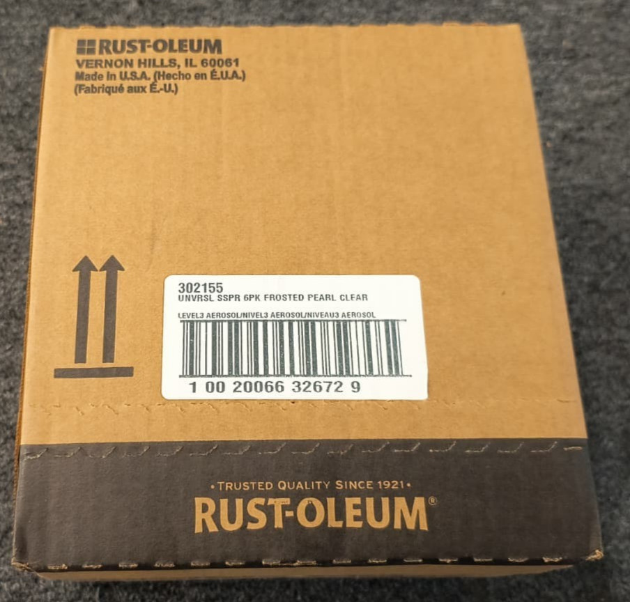 Lot of 6 – Rust Oleum Universal Frosted Pearl Spray 11 Ounce Durable coat – New