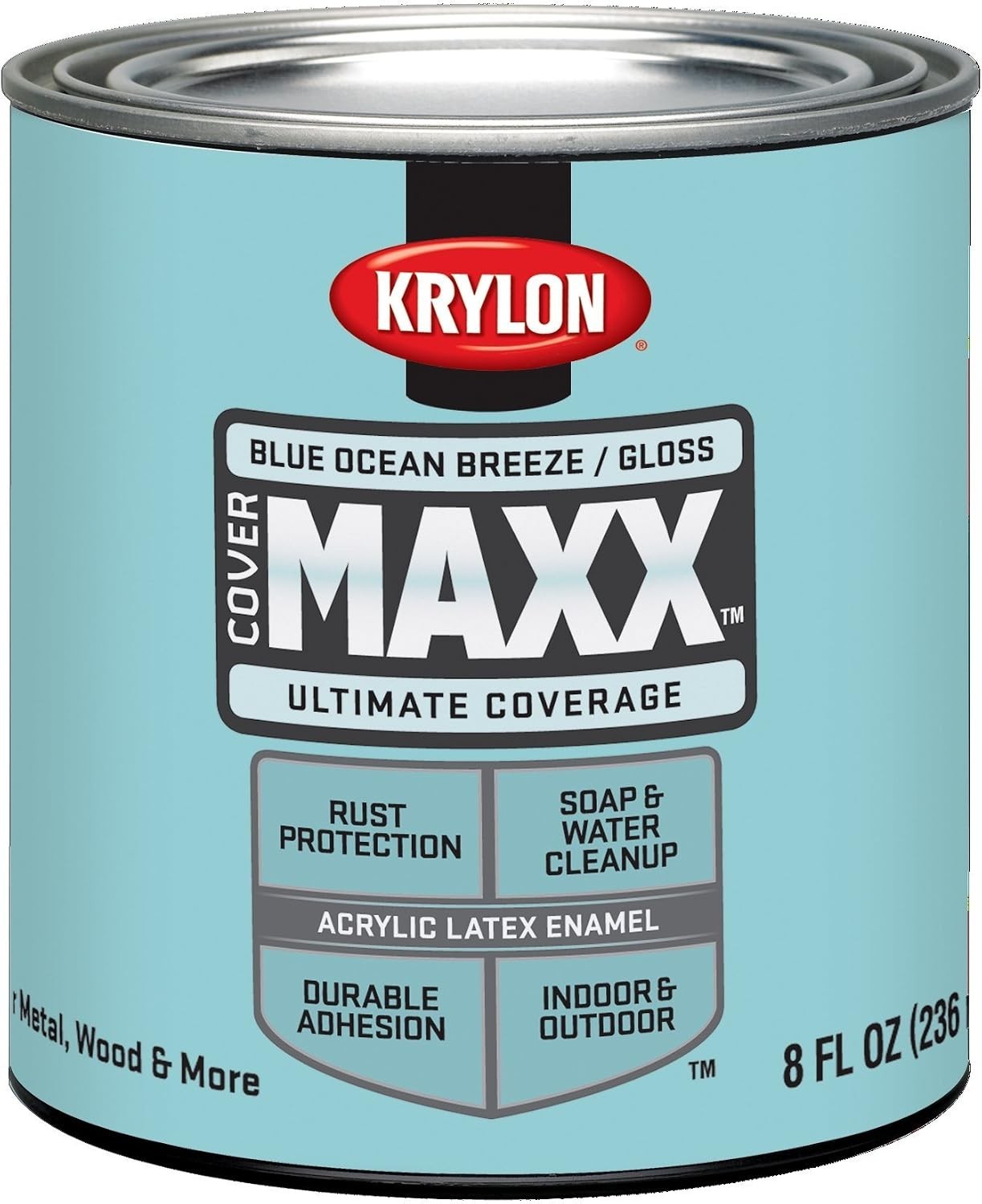Durable 8 oz Gloss Blue Ocean Breeze Spray Paint – Quick-Dry and Rust-Resistant