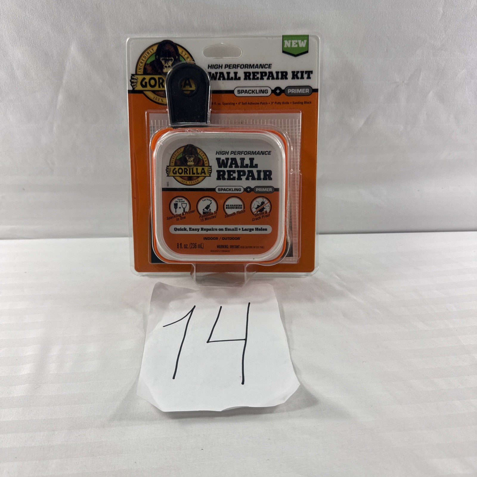 Gorilla High Performance Wall Repair Kit Spackling + Primer 109228