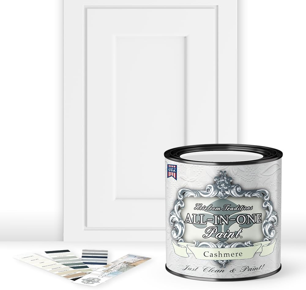 ALL-IN-ONE Paint by Heirloom Traditions, Cashmere (True White), Quart – Durable