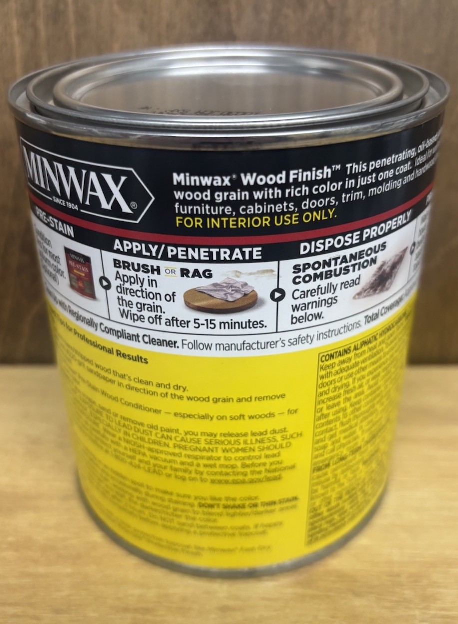 Minwax Wood Finish Interior Oil-Based Wood Stain 1 Quart Can 🔥 Early American
