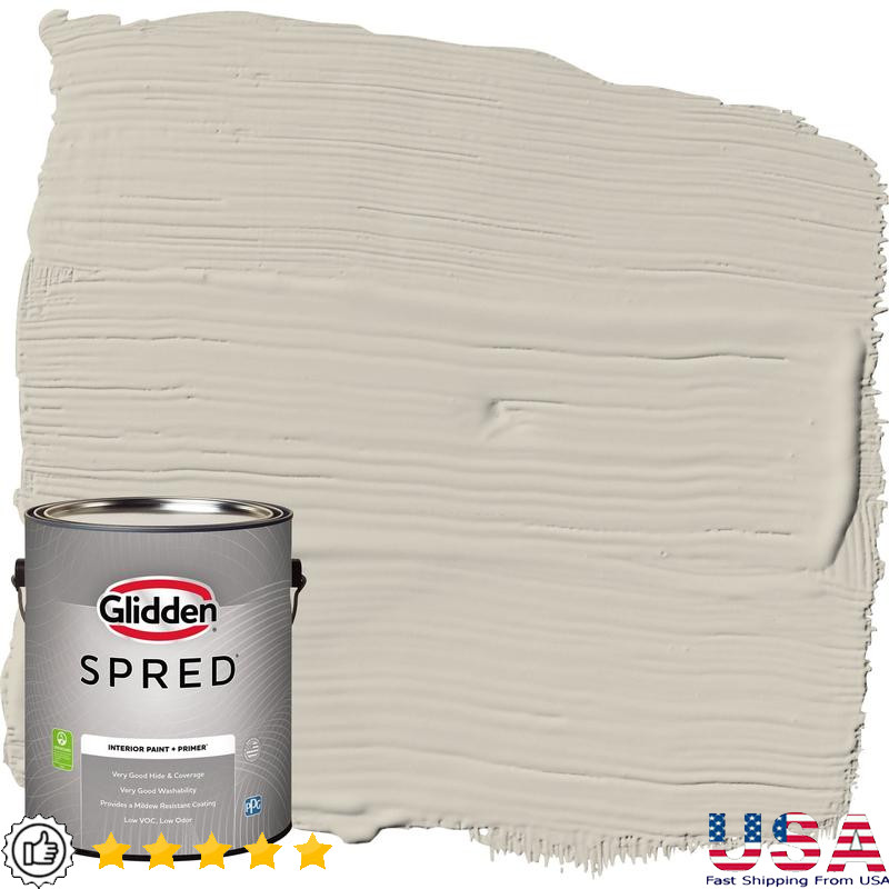 Low VOC Interior Wall Paint Washable Mildew Resistant Liquid Paint Primer Gray