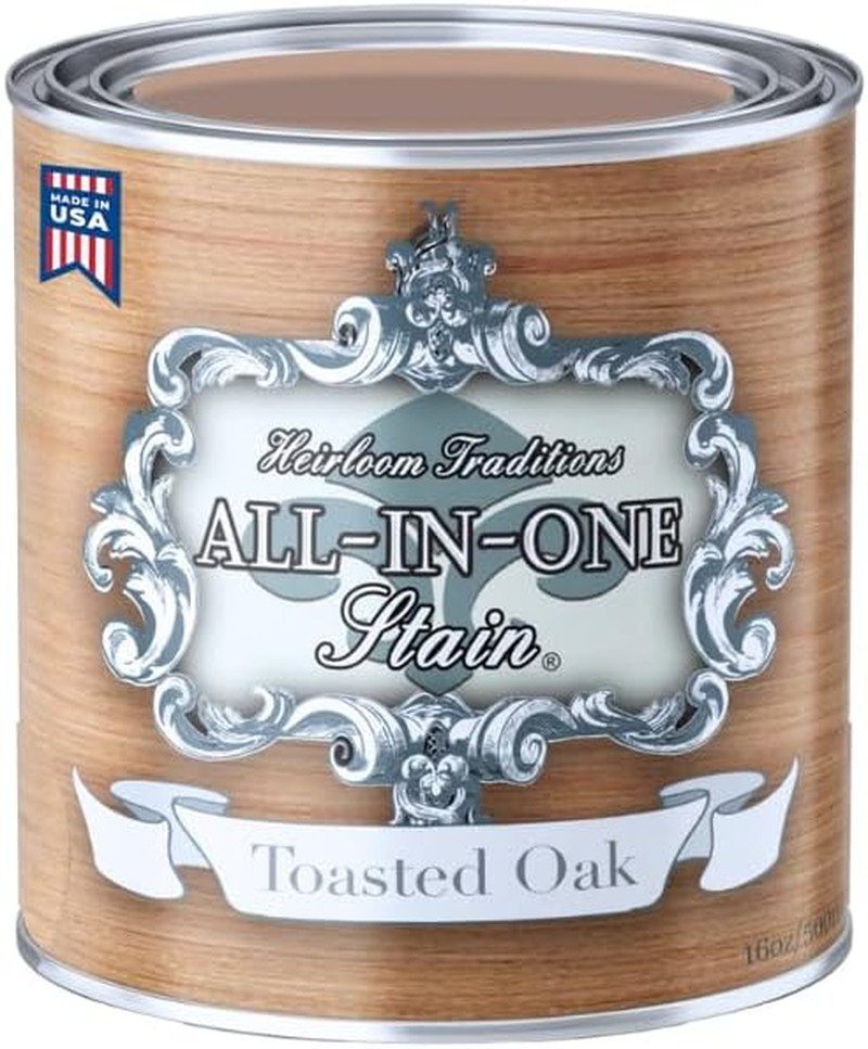 Heirloom Traditions All-In-One Gel Stain, Toasted Oak (Faux Raw Wood), Pint – No