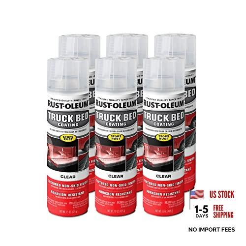 Automotive Truck Bed Coating Spray | Textured 15 Ounce (Pack of 6) Paint Clear
