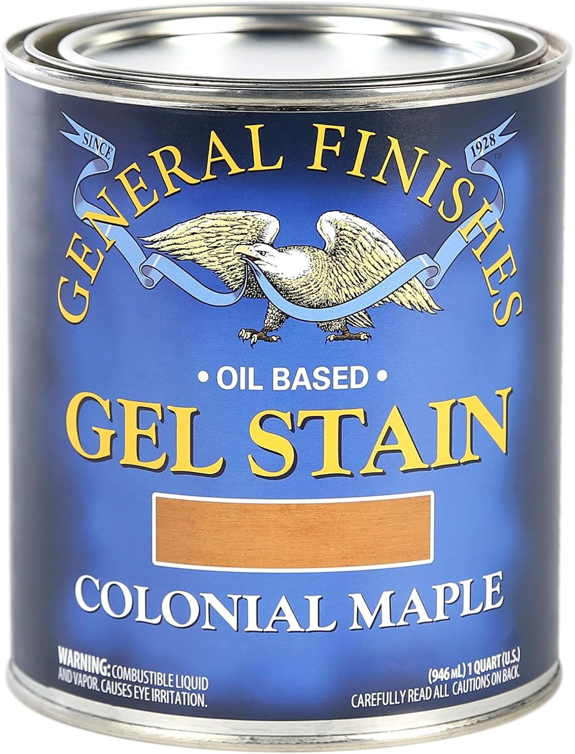 Oil Base Gel Stain 1 Quart Colonial Maple