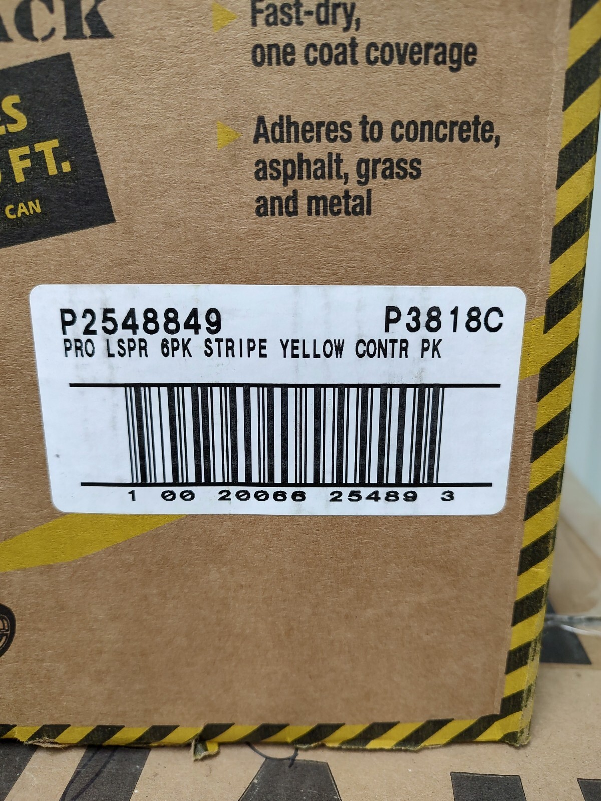 18 Oz. Flat Traffic Yellow Inverted Striping Spray Paint (contractor 6-pack) |