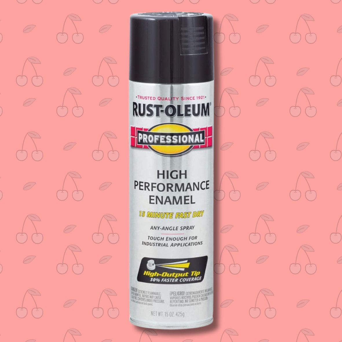 Rust-Oleum 7579838 Rust Preventative Spray Paint, Black, Gloss, Solvent, 15 Oz