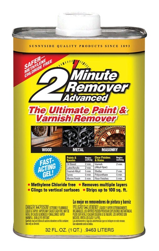 Sunnyside 2 Minute Remover Advanced Paint & Varnish Remover Gel 1 qt Epoxies