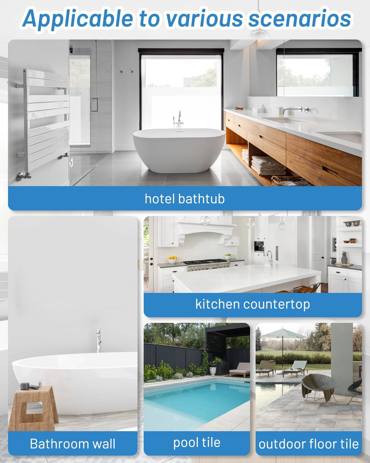 tub Bathtub Refinishing Kit, 35Oz White Semi-Gloss Paint, 50-55Sq.Ft