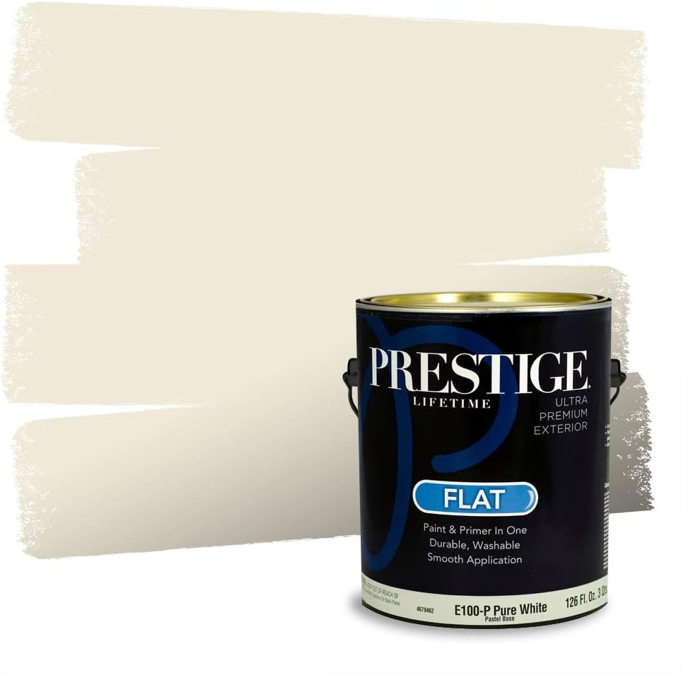 Exterior Paint & Primer In One – 100% Acrylic Latex, Flat, 1 Gal, Low VOC