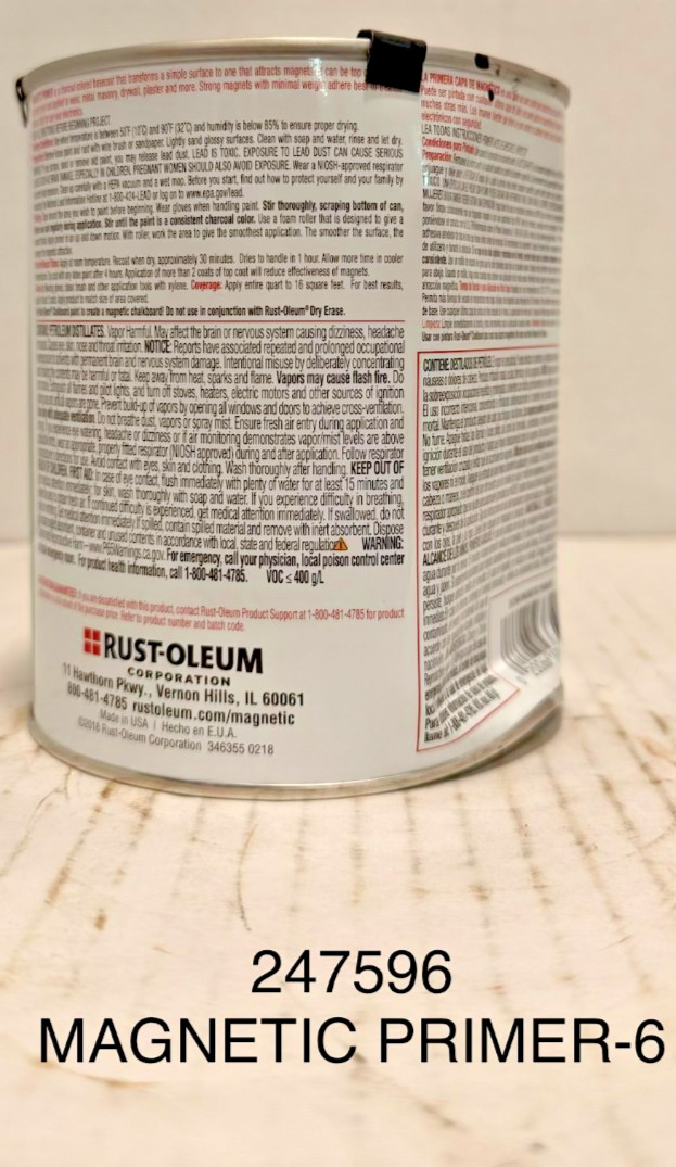 Rust-Oleum 247596 Magnetic Primer 30oz DENTED CAN