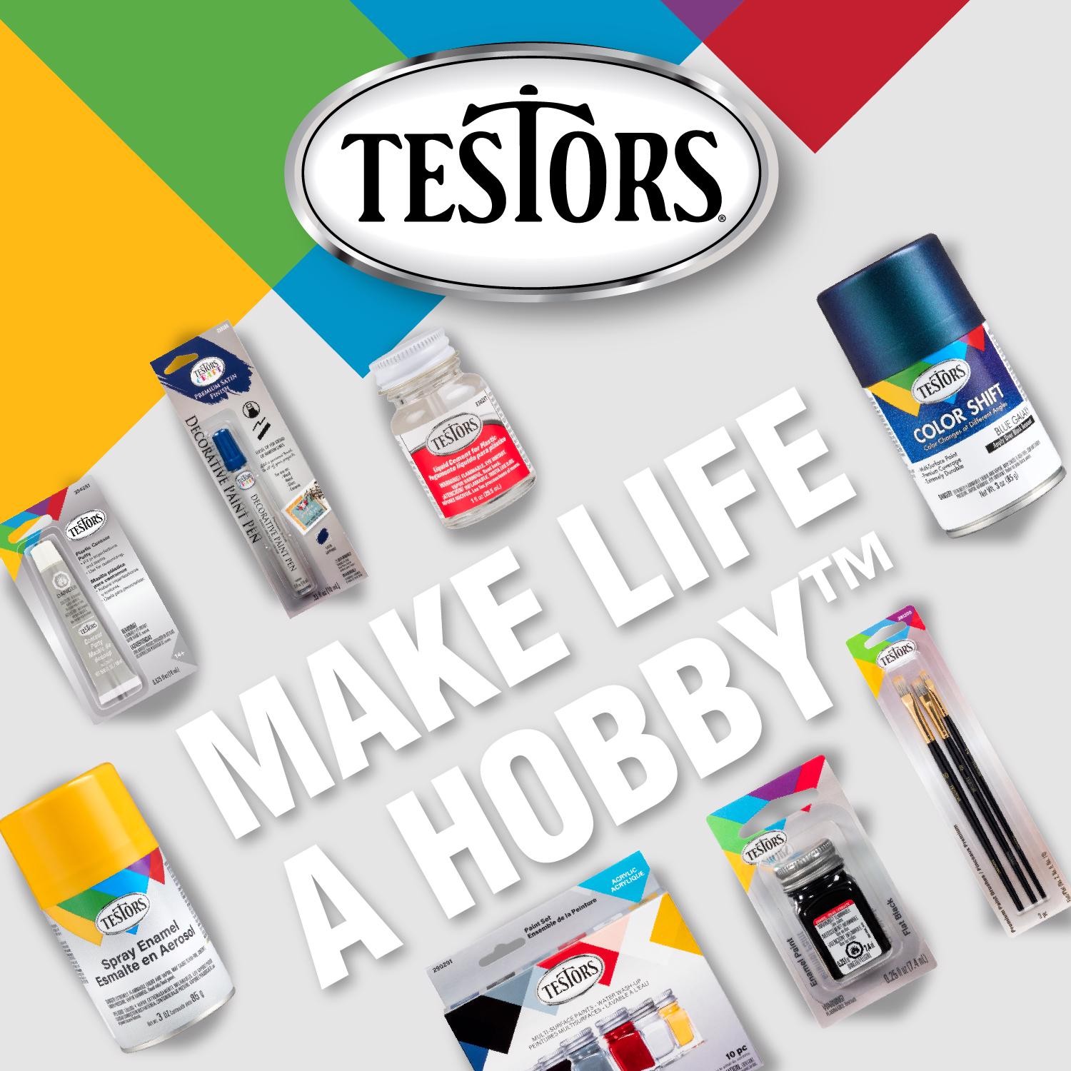 Testors Military Assorted Solvent-Based Paint Set Exterior & Interior (6-PACK)
