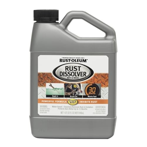 Rust Dissolver Soak & Bath | Heavy-Duty Corrosion 32 Fl Oz (Pack of 1) Liquid