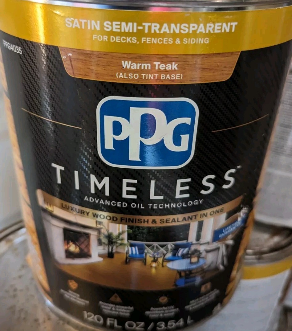 PPG Penetrating Urethane Technology Wood Oil 1 Gallon Warm Teak VHTF – Lifetime