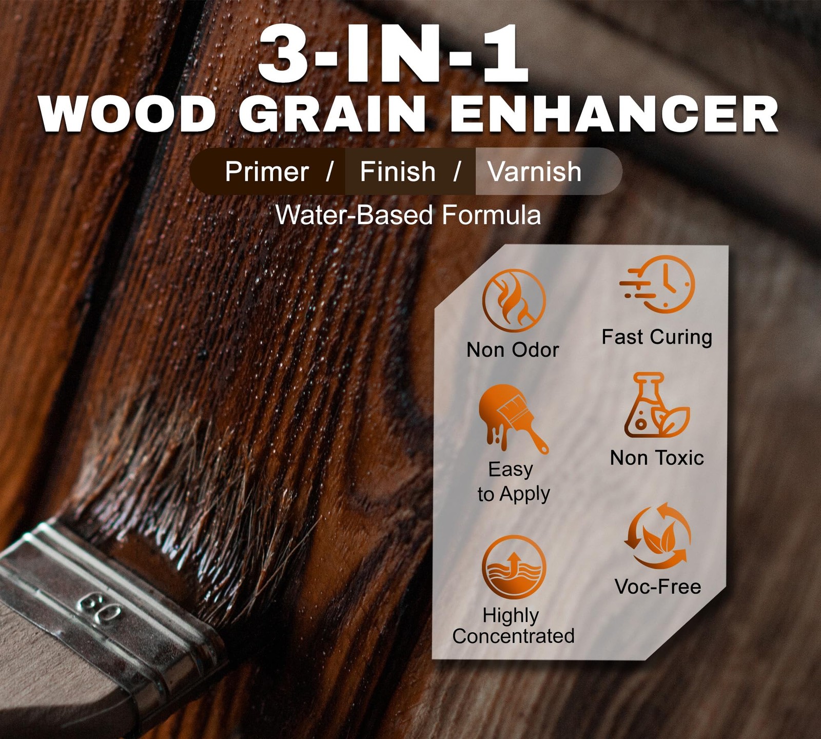 Water Based Wood Stain Golden Oak 8.5 Fl Oz (Pack of 1),