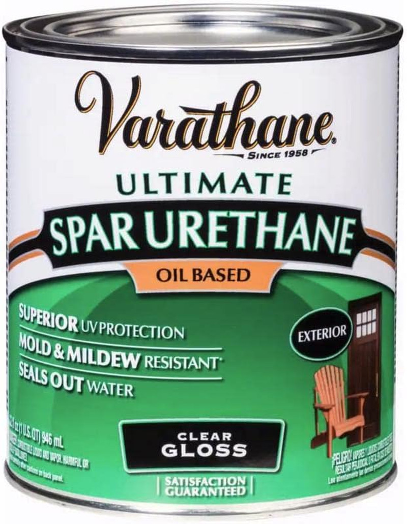 Varathane 242180H 1 Quart Crystal Clear Spar Urethane Exterior Oil Based Gloss2