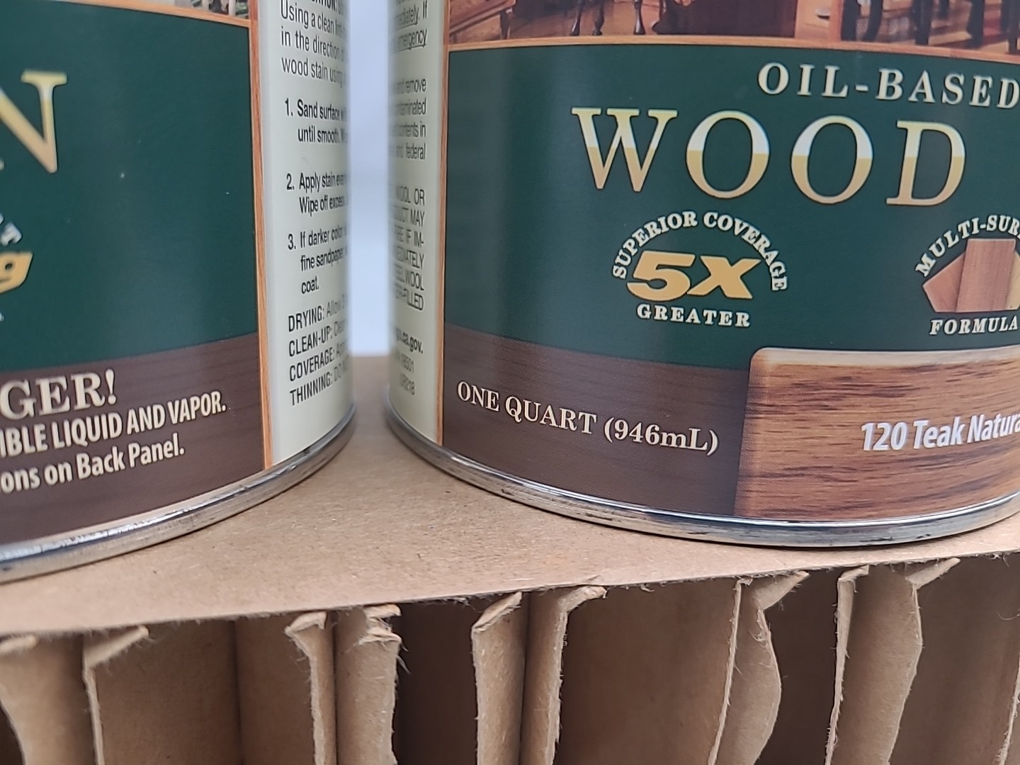 Zar 1120 Teak Natural Oil-Based Interior Wood Stain 1 Quart New