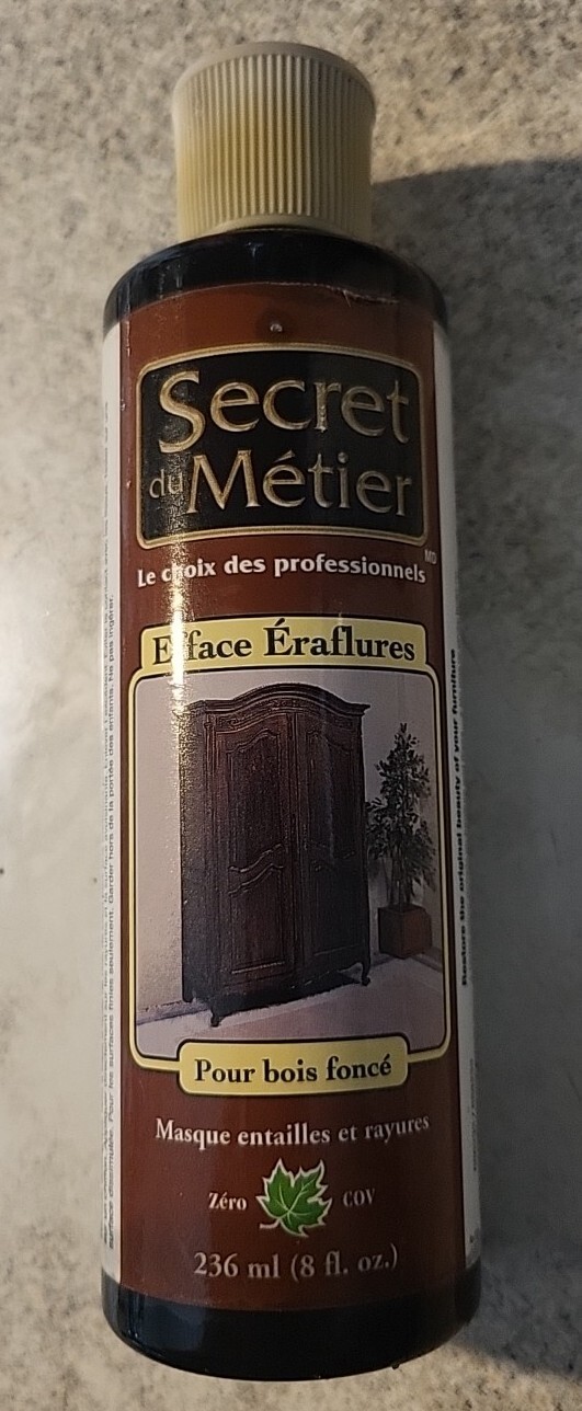 Trade Secret Scratch Remover 8oz For Dark Wood Covers Nicks Scratches Marks Spot