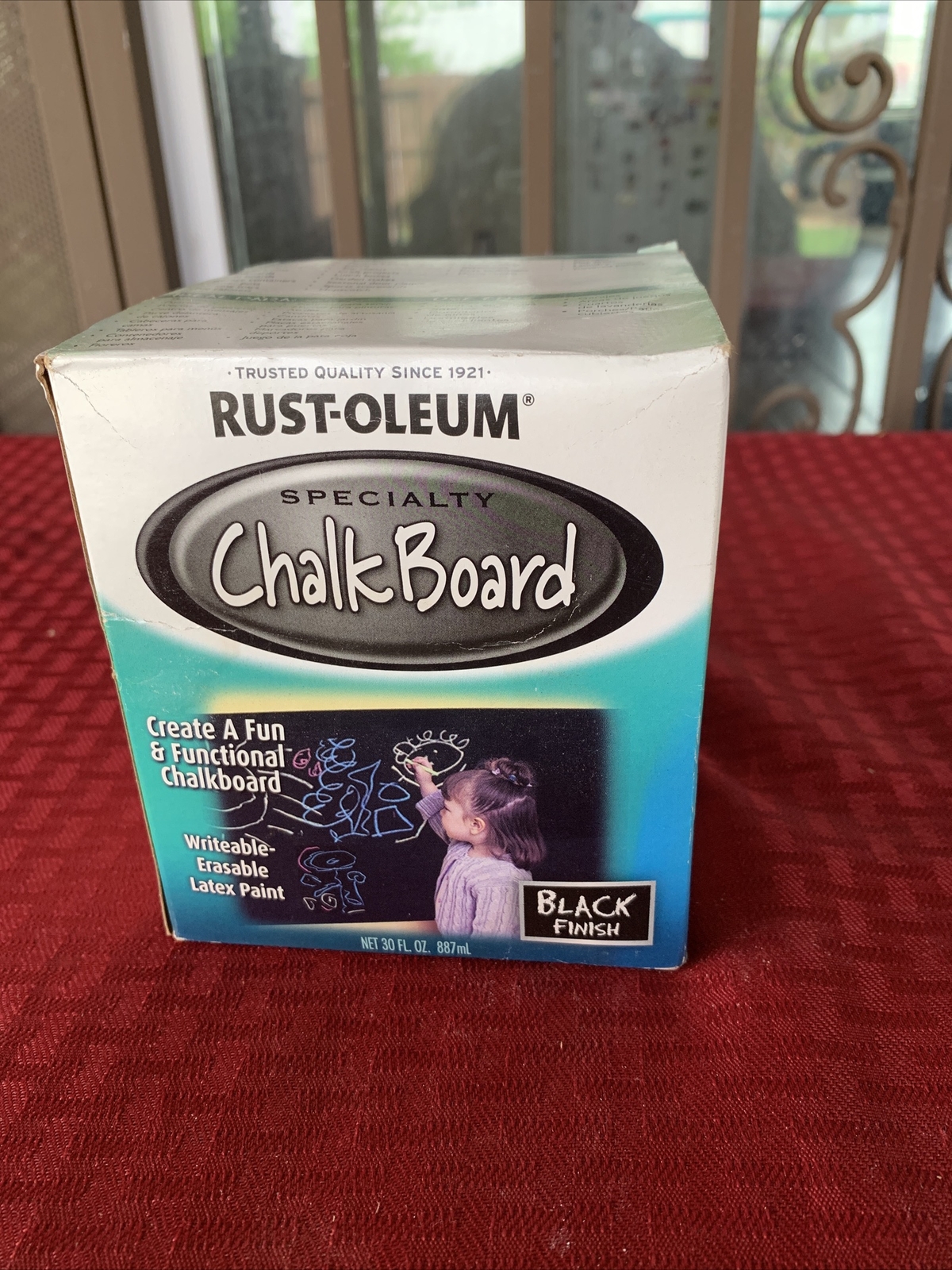 Rust-Oleum 206540 Chalkboard Brush-On BLACK finish 30oz