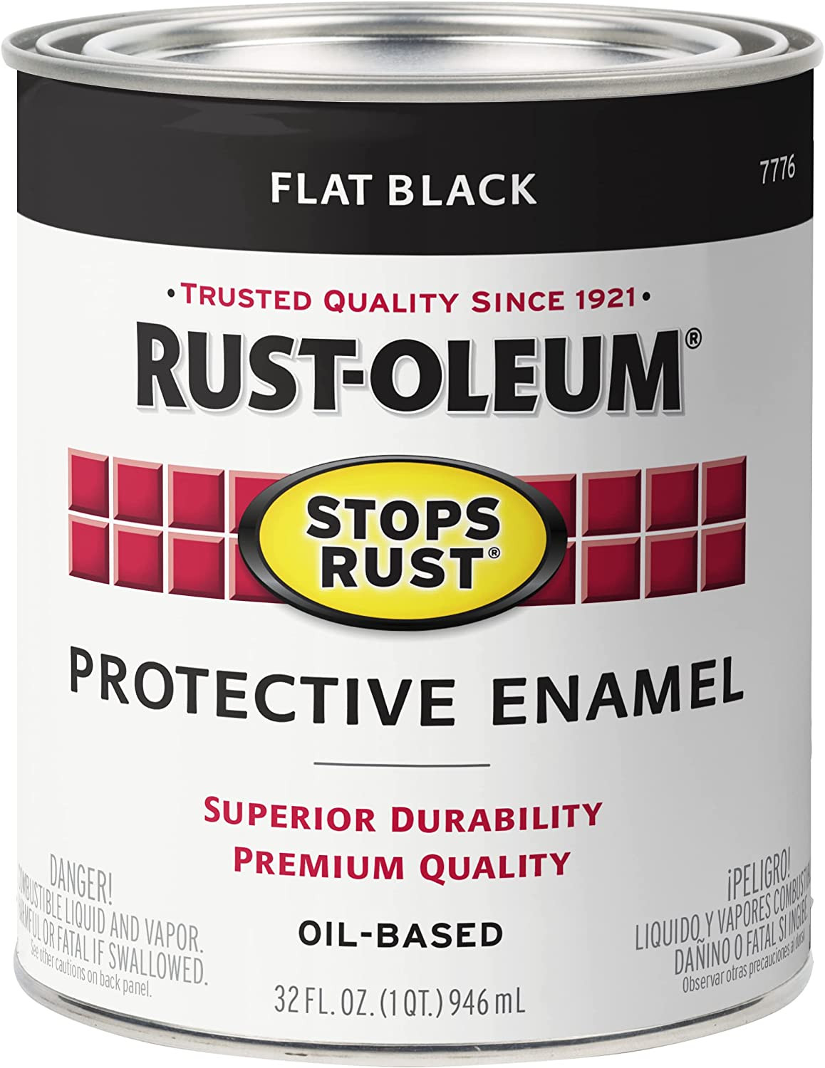 La pintura de esmalte protectora RustOleum 7776502 detiene