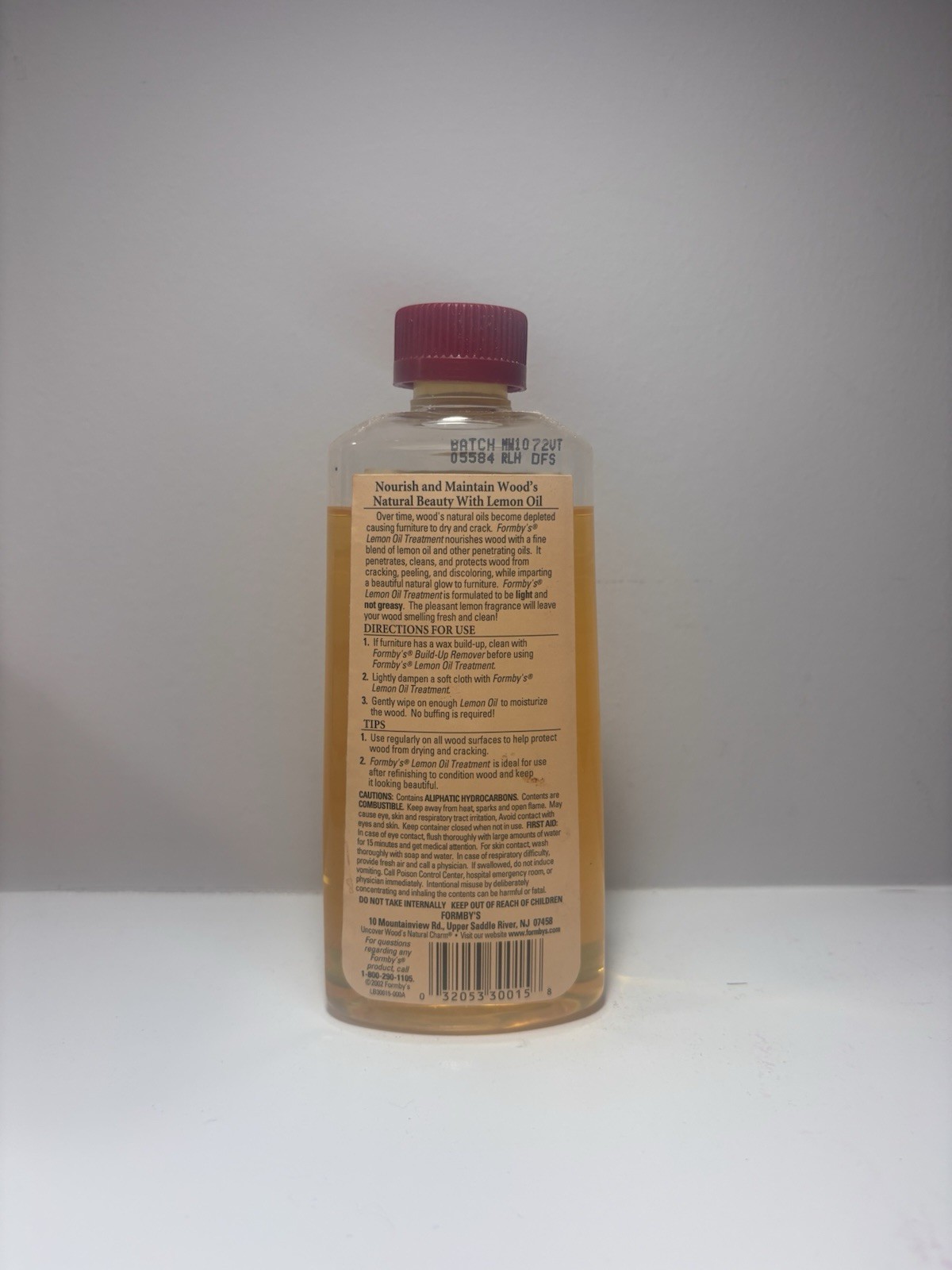 Formby’s Penetrating Lemon Oil Treatment 90% Full 8 oz Opened