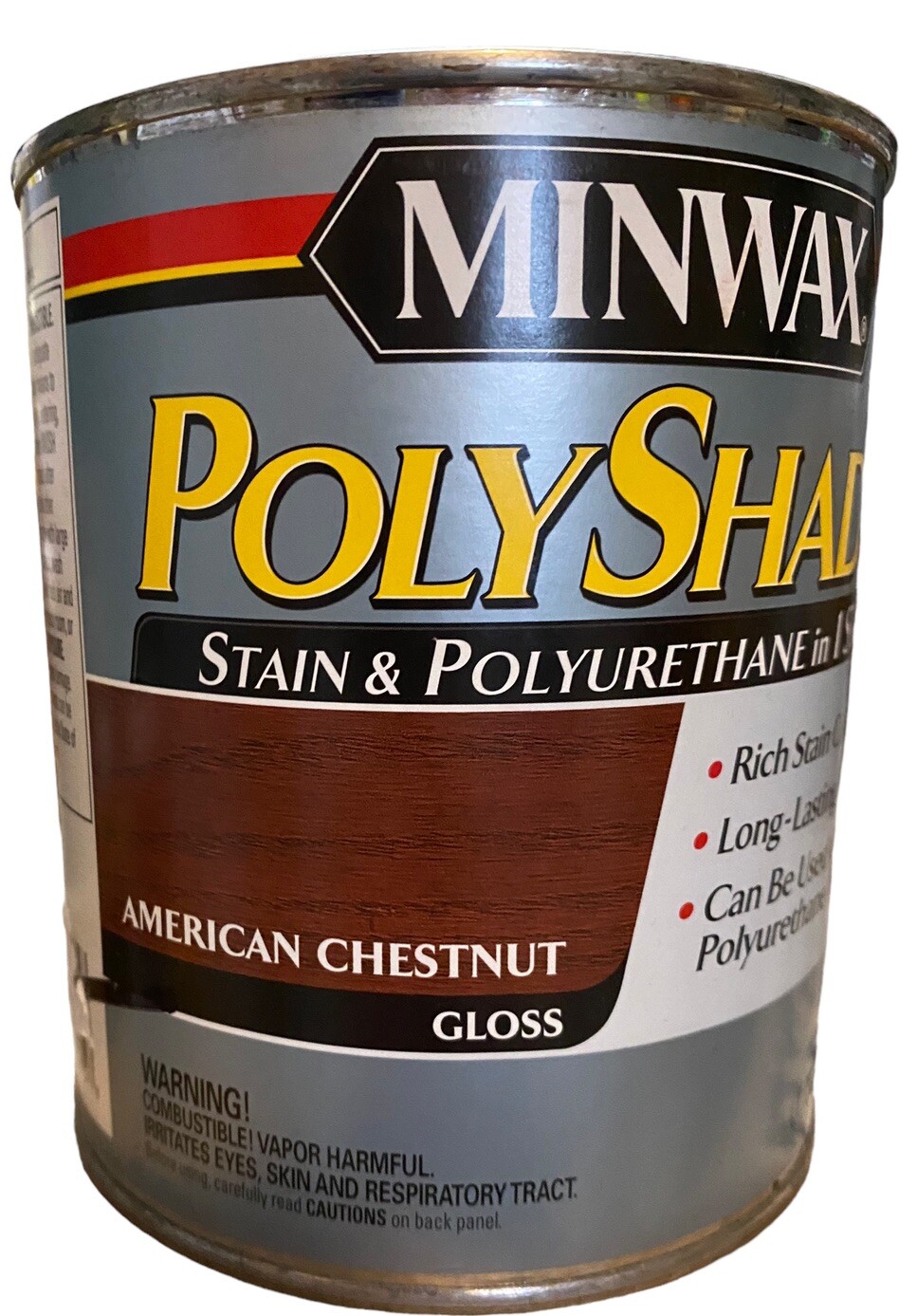 Minwax PolyShades Stain & Polyurethane American Chestnut Gloss Quart