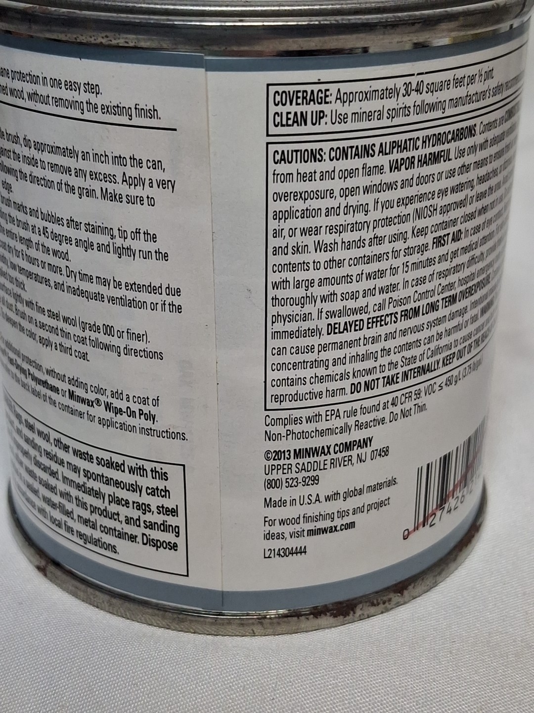 Minwax PolyShades Olde Maple Wood Stain and Finish 1/2 Pint, Glossy Sheen