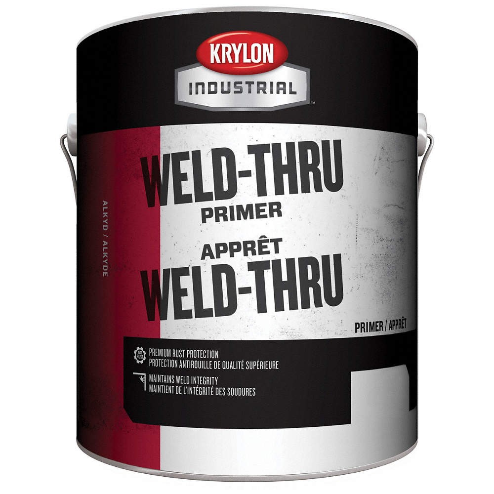 KRYLON K00020102-16 Primer,Oil,128 oz.,Gray,45 min. 38ER15