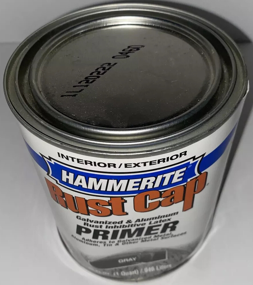 Hammerite Rust Cap Primer GRAY 1 Quart Discontinued Hard To Find