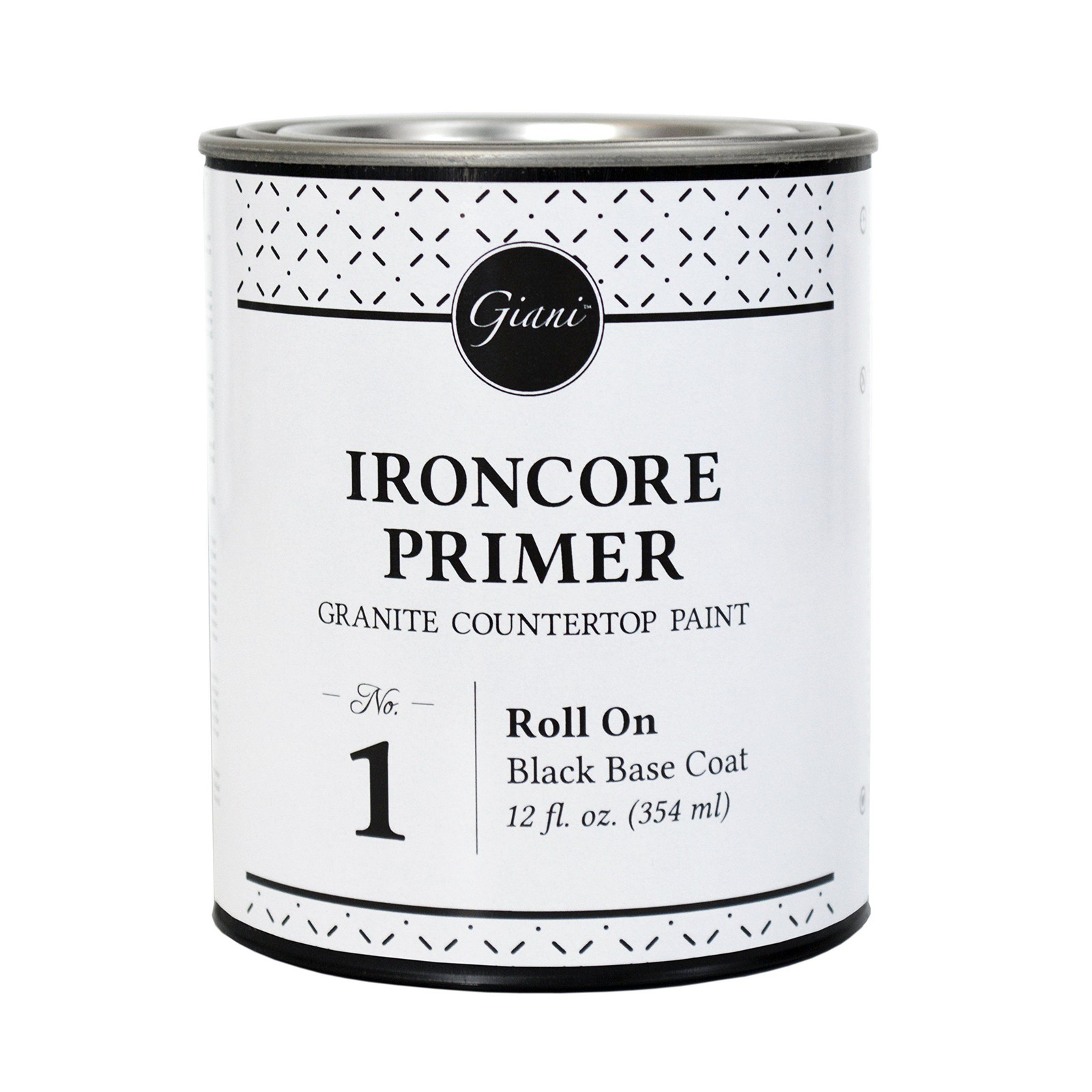 Giani Granite IronCore Primer 12oz 12 Fl Oz (Pack of 1), Black