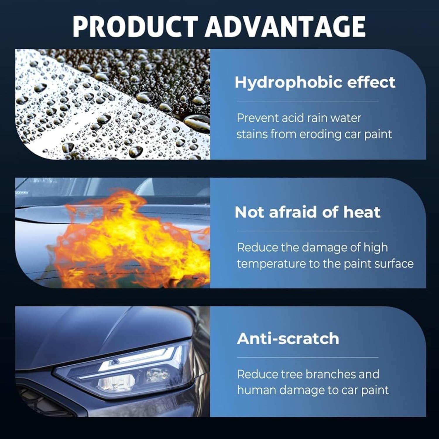 Quick Effect Car Coating Spray 2 Pack, Waterless Wash Polish, Paint Protection