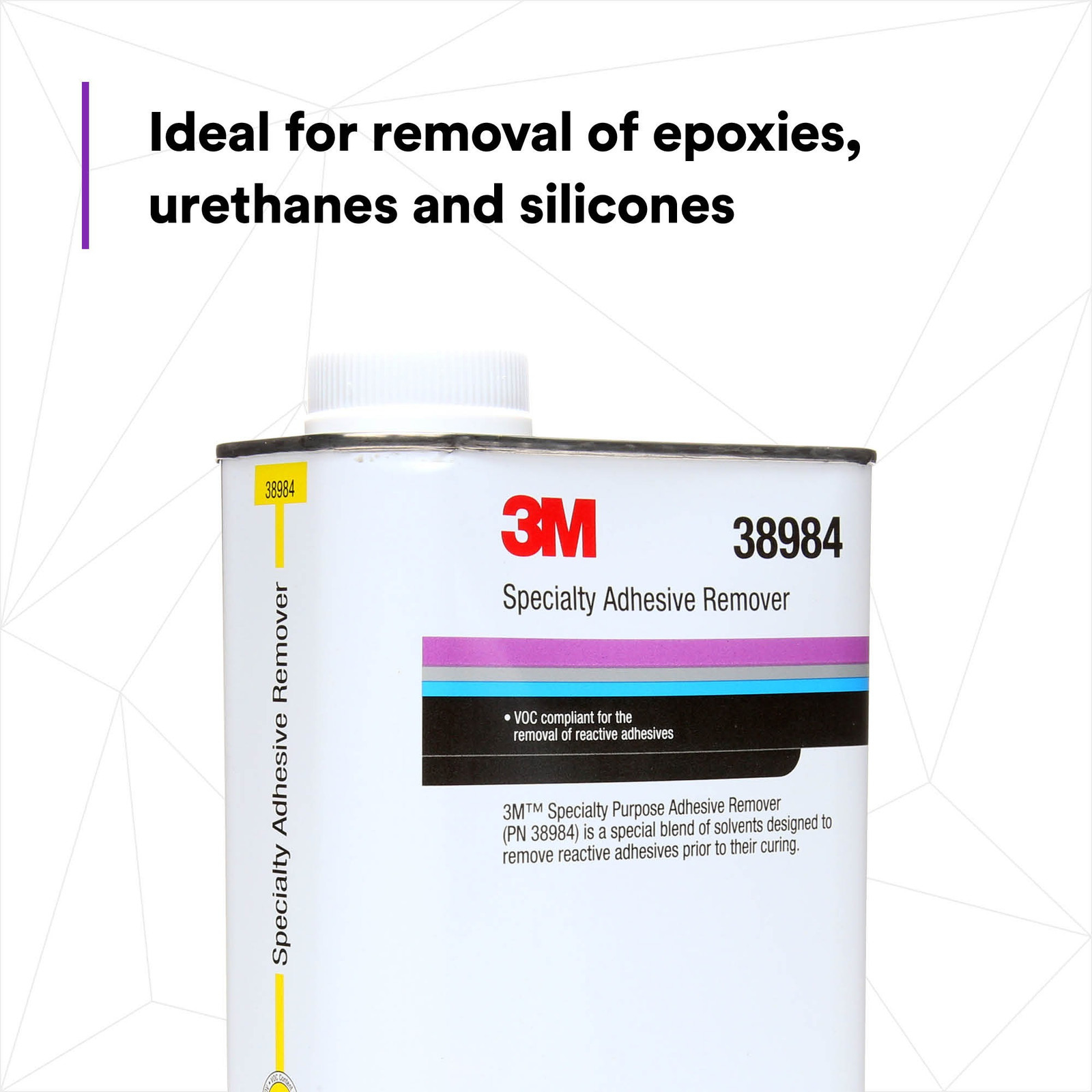 3M Specialty Adhesive Remover Liquid (38984): 1 Quart (Clear)