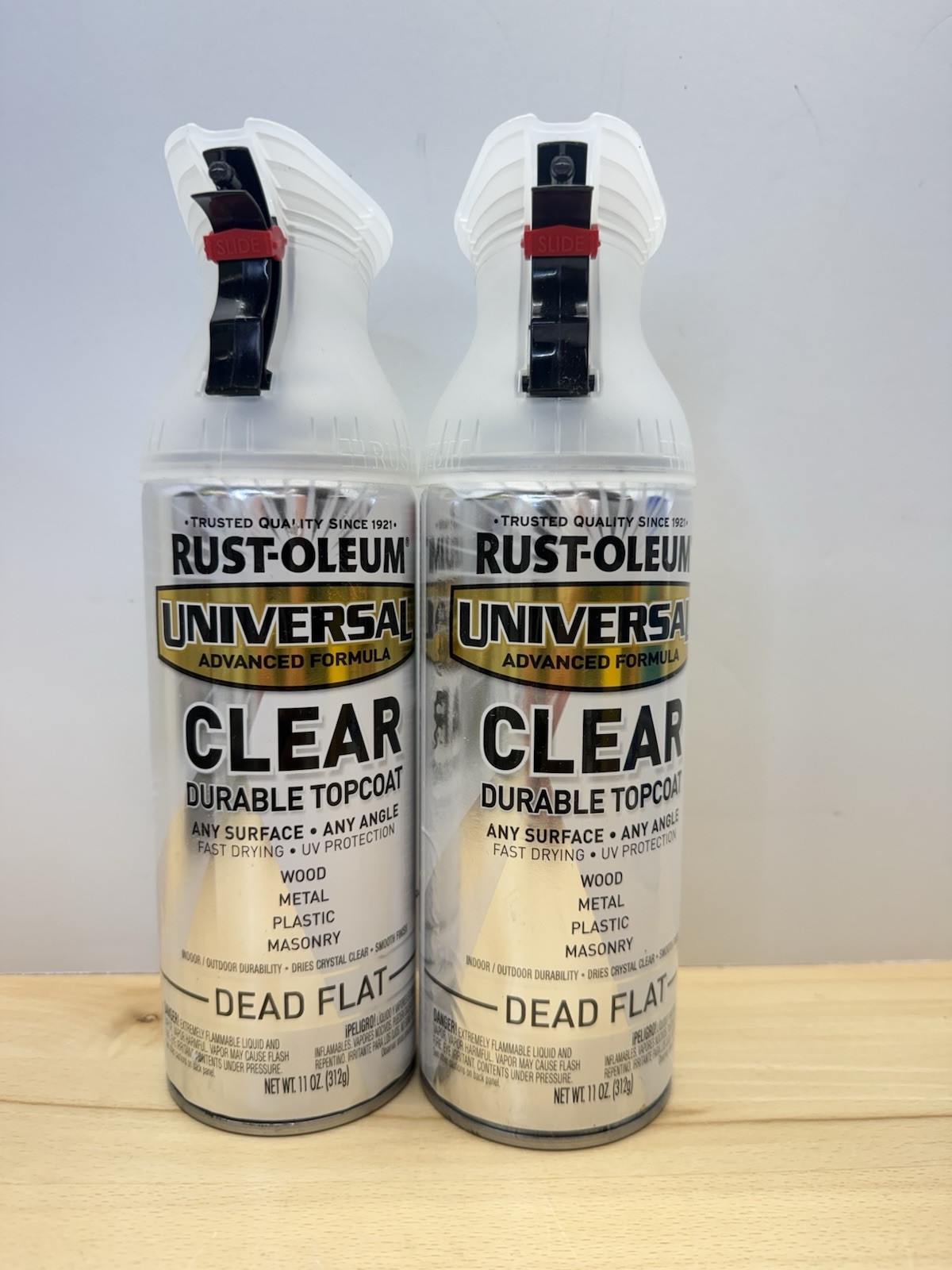 Rust-Oleum 302151 Universal All Surface Spray Paint, 11 oz, Clear Dead Flat